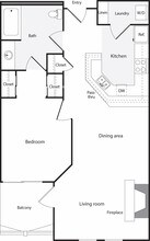 1 Bedroom A 05-504 floor plan